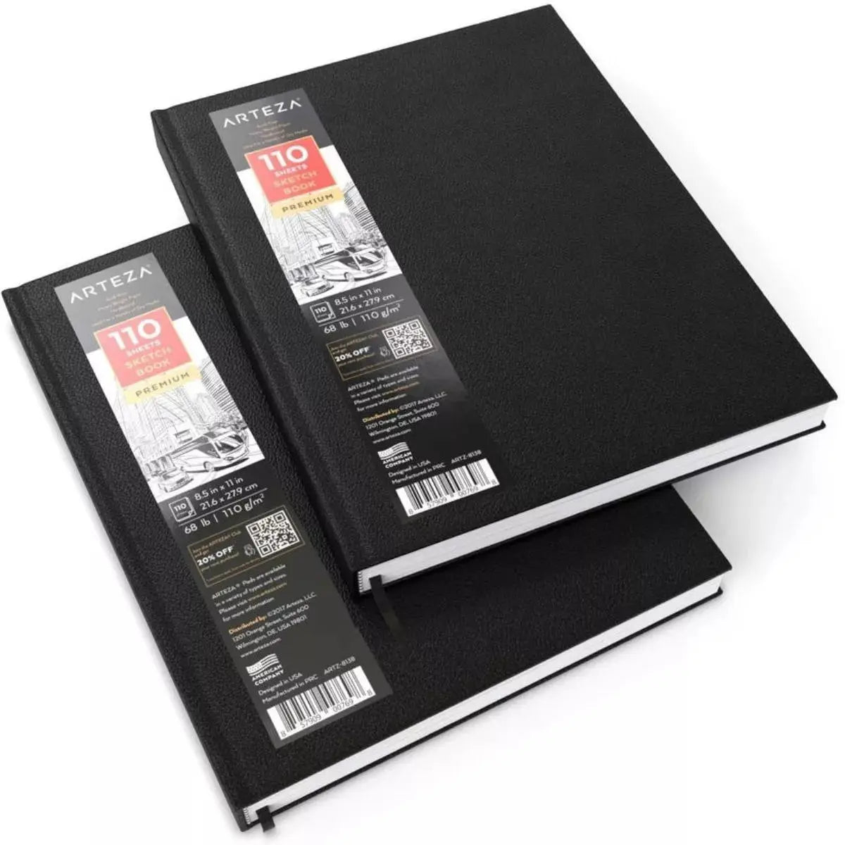 2 Sketchbook Cuaderno Dibujo 110h P Dura 21.6x27.9 Arteza - Arteza - detalle