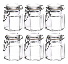 Set 6 Brocalito Vidrio Envase Octagonal Regalo Dulcero 80ml - Vittori - vista lateral