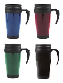 Termo Portatil Valvula Seguridad Calor Frio Cafe Te 400ml Negro - Promopción - vista lateral