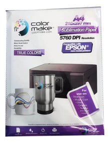 Papel Sublimar True Colors 100 Hojas Carta Color Make - ColorMake - vista lateral