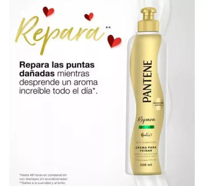 Crema Para Peinar Pantene Pro-v Reparacion 300 Ml Sin Sal - KCTS - detalle
