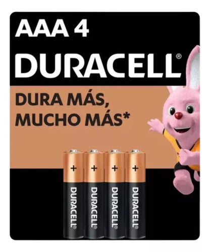 Pack Pilas Aaa Duracell Alcalinas Larga Duración 1.5v - KCTS - vista lateral