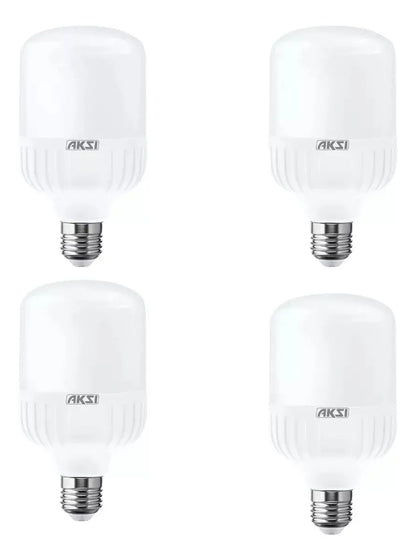 4 Pzs Foco Led Alta Potencia Aksi 20w Luz Blanca Base E27 - Aksi