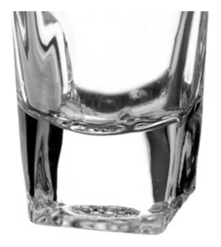 6 Pack Vaso Mini Tequilero Cuadrado Shot Mezcal Vidrio - Vittori - uso