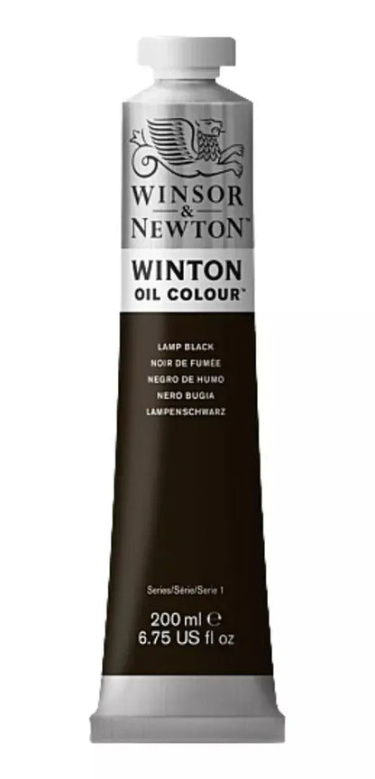 Pintura Oleo Winsor & Newton Winton 200ml Colores A Escoger Negro Humo No 25 - Winsor and Newton