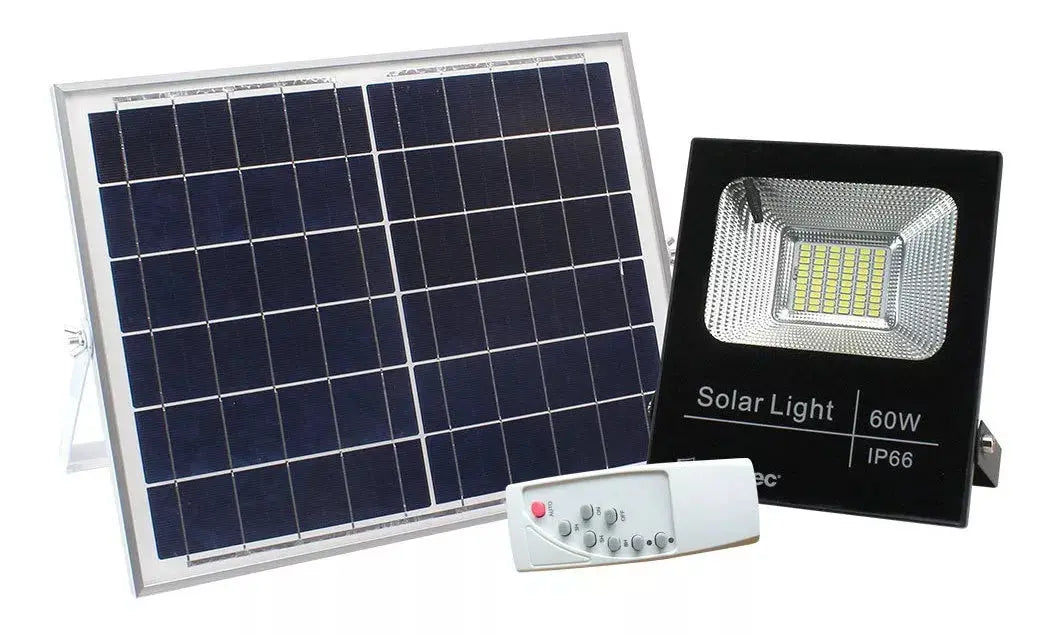 Reflector Solar Led Sanelec 60w Control Remoto Exteriores - Sanelec - contenido
