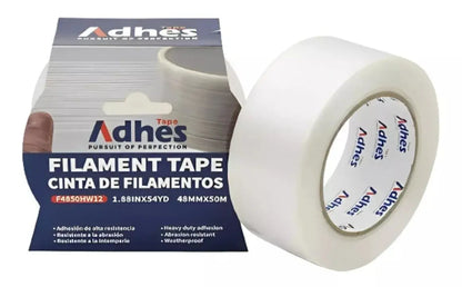 Cinta Canela Seguridad Filamento Reforzada Adhes Rollo 50m - ADHES
