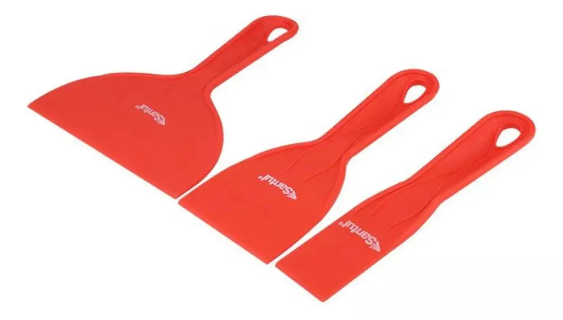 Juego Espátulas Plásticas 3 Pzs Santul Resistencia Solventes - Santul