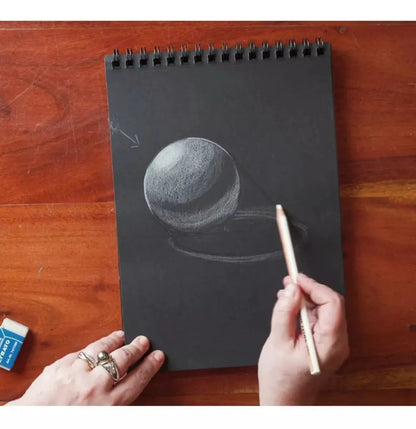 Canson Cuaderno Dessin Noir Negro Block Dibujo A4 21x29.7 - Canson - detalle