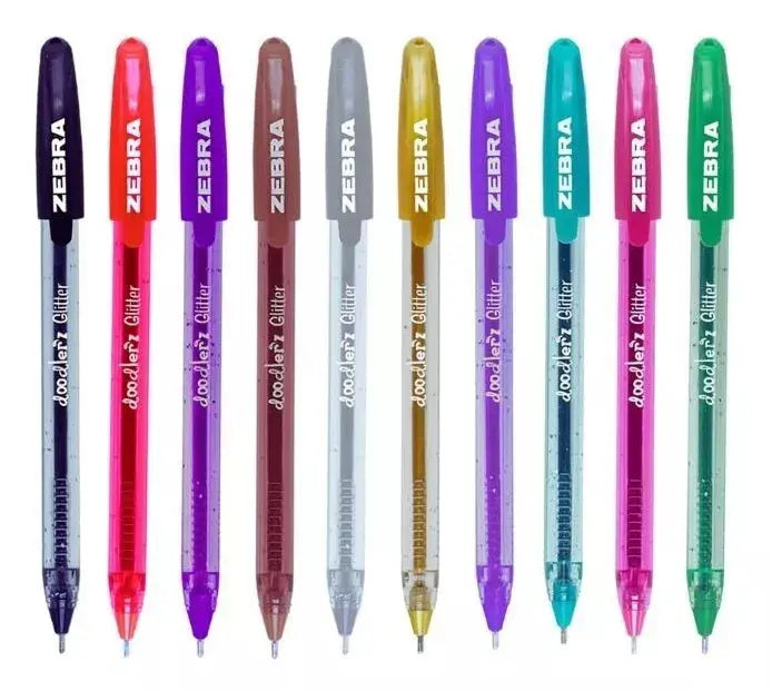 Estuche 10 Boligrafos Gel Zebra Colores Brillantes Escolar - Zebra - vista lateral