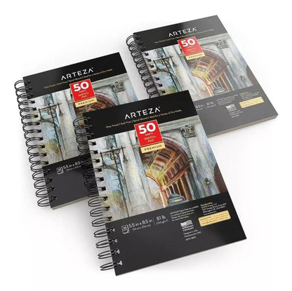 Sketchbook Cuaderno Dibujo Hojas Gris 14x21 Arteza - Coveme