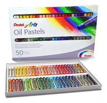 50 Pasteles Gises Tizas De Aceite Pentel Arts Redondos - Polvos Holi - contenido