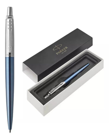Bolígrafo Ballpoint Jotter Waterloo Azul Estuche Parker - Parker - contenido