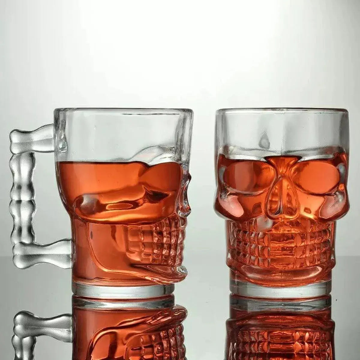 Set 6 Tarro Calavera Craneo Cervecero Michelada Grande 540ml - Vittori - empaque