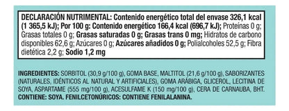 Orbit Polar Mint Chicles de menta Sin Azúcar Caja 40 piezas - Pilot - vista lateral
