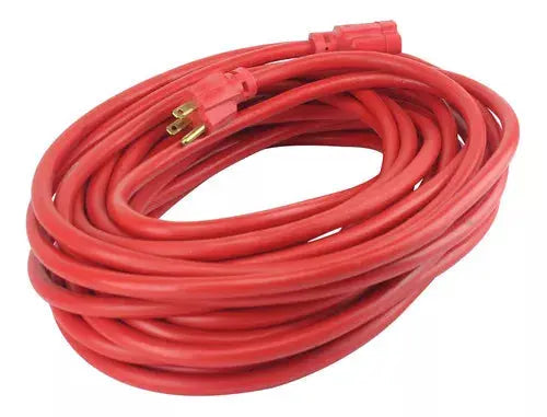 Extensión Roja Tres Contactos 15m Sanelec Uso Rudo Calibre12 - Sanelec - vista lateral