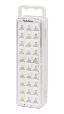 Lámpara Recargable De Emergencia Sanelec 30 Leds 2163 - Sanelec - vista trasera