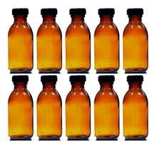 10 Pack Frasco Vidrio Botella Envase Ambar Jarabe 125ml Tapa - Pausado