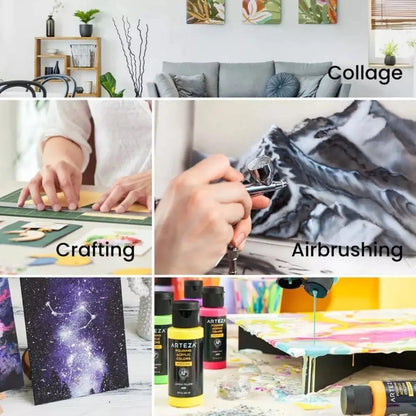 Set 14 Lienzos Carton C Tela Canvas Pintura 22.9x30.5 Arteza - Coveme - accesorios