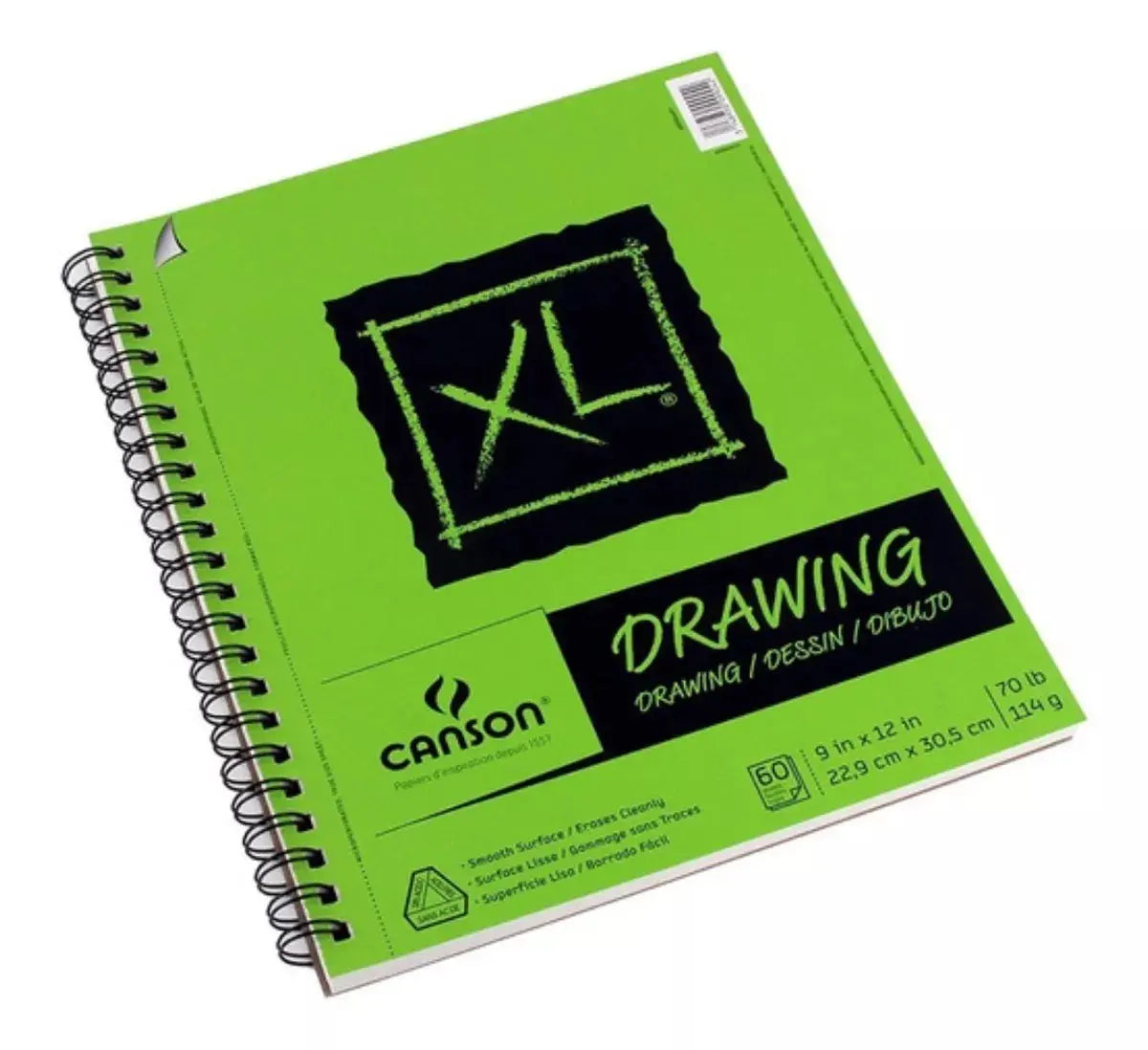 Block Dibujo Bocetos Canson Drawing Arte 22.9 X 30.5 60h - Canson - vista trasera