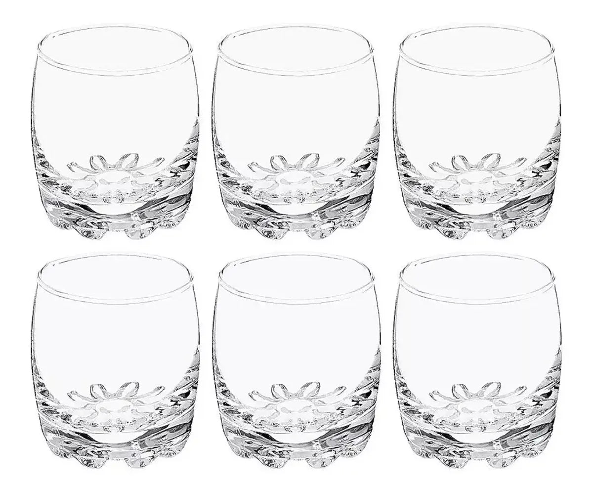 6 Pack Vaso Tequilero Shot Mezcal Vidrio Cristal Muela - Vittori - accesorios