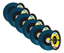 Pack 10 Pzs Disco Laminado 1730 7x7/8 G-40 Zirconio Tenazit (OPORTUNIDAD) - Austrodiam - vista lateral