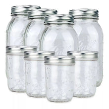 8pz Mason Jars Ball Vidrio Boca Ancha 473 Ml 946 Ml - Coveme - vista lateral