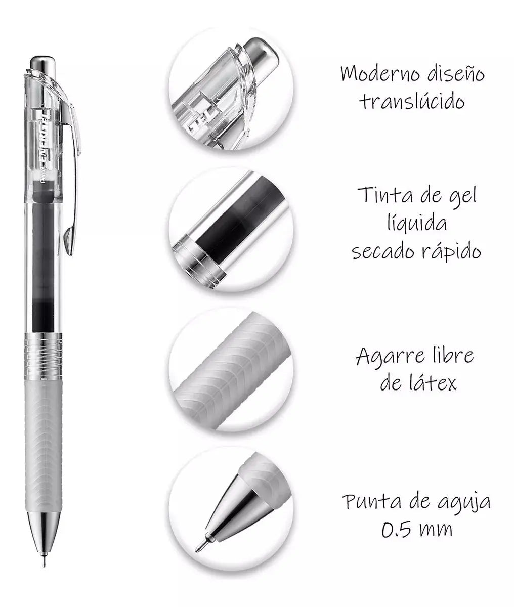Bolígrafo Pentel Infree Bln75tl Tinta Gel Líquida 0.5mm - Pentel - accesorios