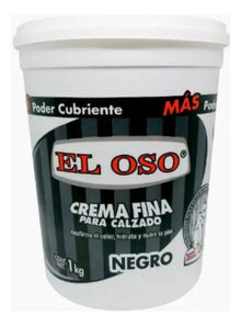 Crema Fina Bolear Zapatos El Oso Calzado Negro 1kg - El oso