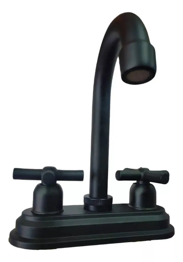 Mezcladora Lavabo Meer Negro Mate Acero Inoxidable - CNX - vista lateral