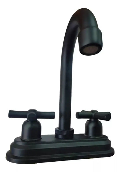 Mezcladora Lavabo Meer Negro Mate Acero Inoxidable - CNX - vista lateral
