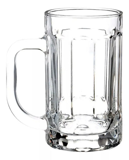 2pz Tarro Cervecero Líneas 400ml Micheladas Vaso Vidrio - Vittori - empaque