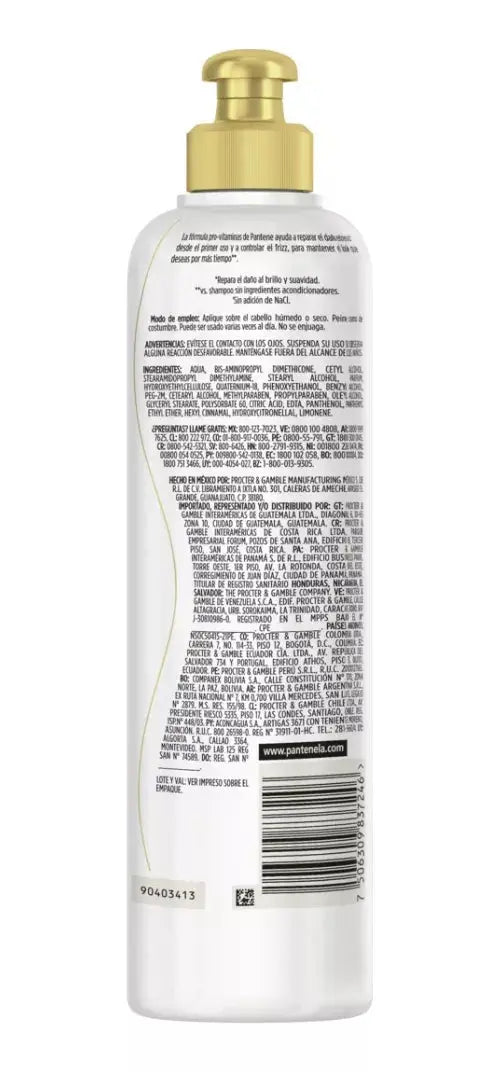Crema Para Peinar Pantene Pro-v Reparacion 300 Ml Sin Sal - KCTS - empaque
