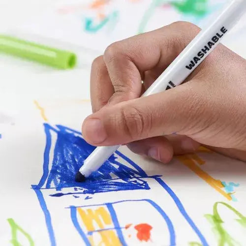42 Plumones Niños Marcador Dibujo Punta Fina Lavables Arteza - Coveme - empaque