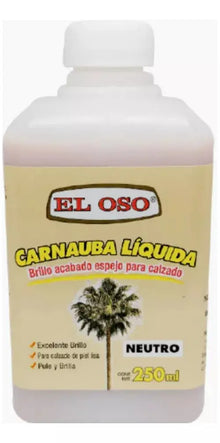Carnauba Liquida El Oso Hoja Palma Calzado Color Neutro 250g - El oso
