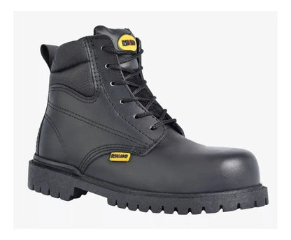 Bota Piel Trabajo Industrial Rhino Negra Dieléctrica Puntera - Leomond - accesorios