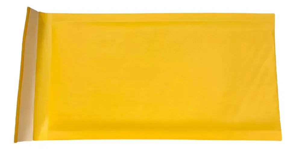 250 Sobres Burbuja 13x23cm Adhes Bubble Mailers Amarillo - ADHES - vista lateral