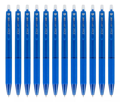 Caja 12 Bolígrafos Pilot Plumas Bp1 Rt Retráctil Punto Fino Color De La Tinta Color Color Del Exterior Azul - Pilot - vista lateral