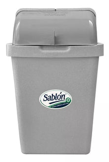 Bote De Basura 30l Con Tapa Tipo Cortina - Azor