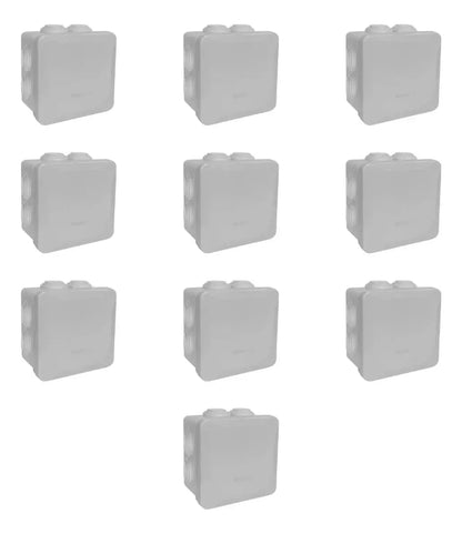 Pack 10 Caja Estanca Lisa Presion Argos 100x100x45mm Ip 55 - Argos