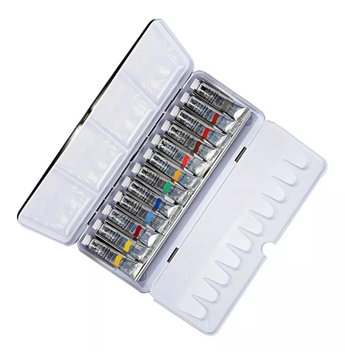 Estuche Metal Acuarelas Winsor & Newton 12 Tubos 5ml Arte - marchante.shop