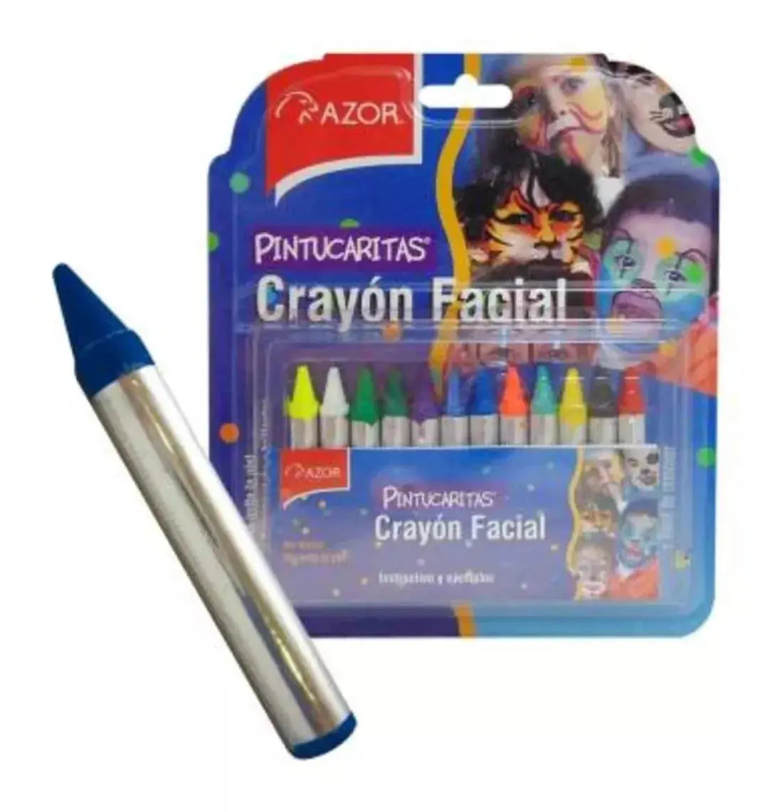 Azor- Crayon facial pintucaritas c/12 azor - Azor - detalle