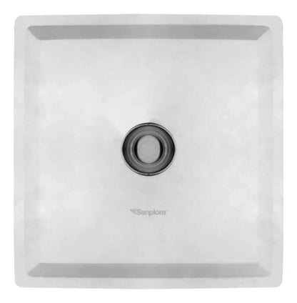 Regadera Cuadrada 6 ( 15cm) Sanplom Acero Inoxidable 8502 - Sanplom - detalle