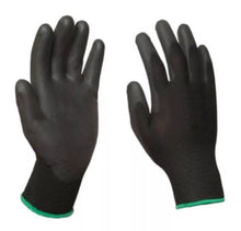 12 Guantes Seguridad Recubiertos Poliuretano Ribete Colores Extra Chico - Alyger - empaque