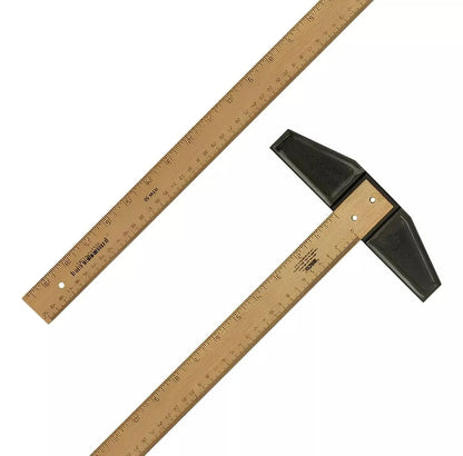 Regla T Madera C/graduacion 60 Cm Baco Escolar Profesional - BACO - empaque