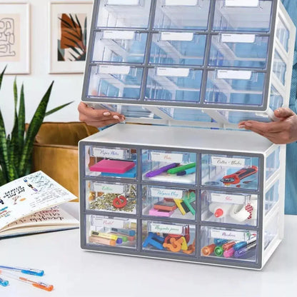 Gabinete Organizador 9 Cajones Arteza Oficina Escritorio - Arteza - vista trasera