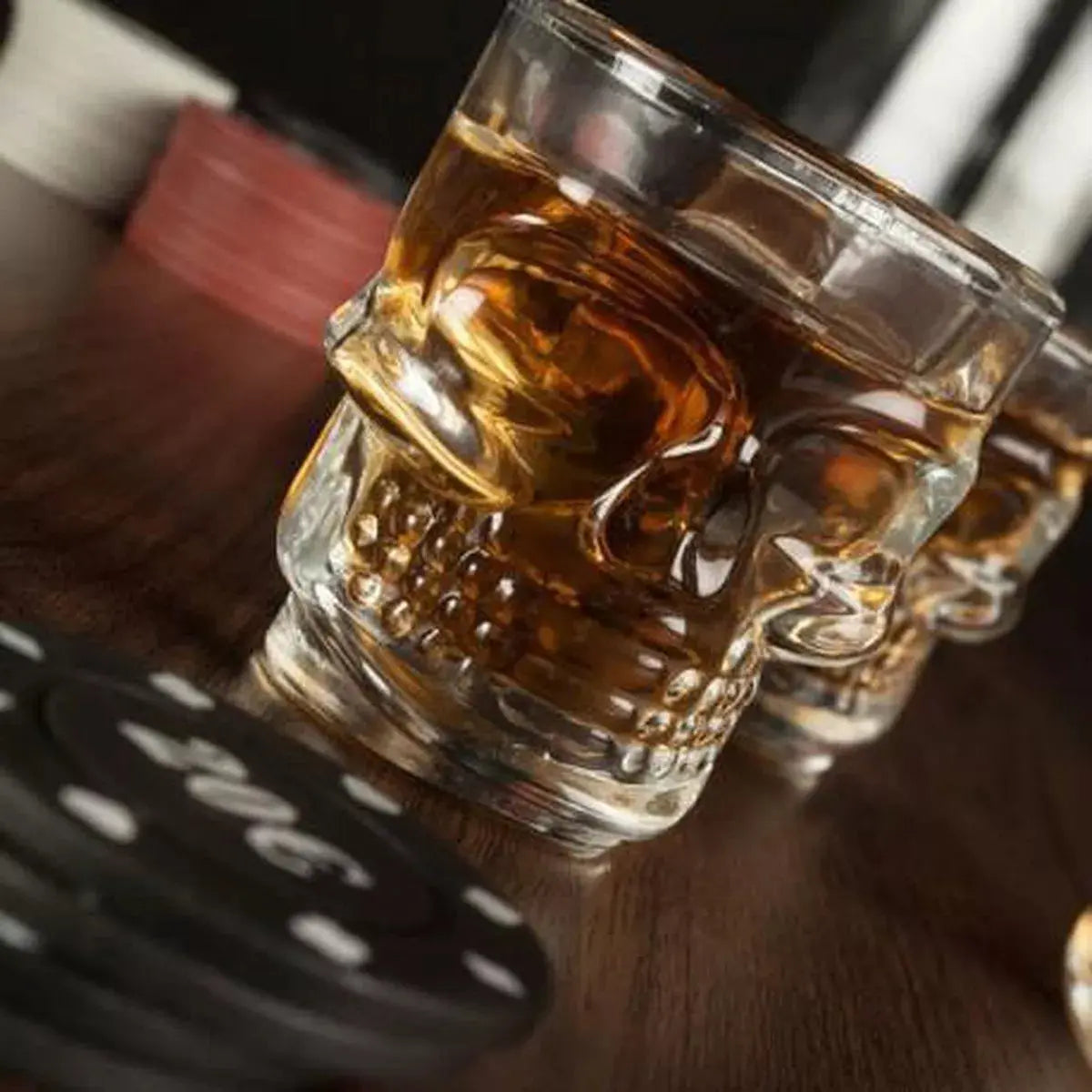 6 Pack Vaso Tequilero Shot Calavera Craneo Vidrio Escoge Mod Transparente - Vittori - detalle