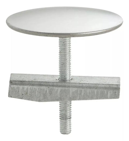Cubre Taladros Tapas Fregadero Cromado Acero Inoxidable - HIDROFLUD - vista lateral