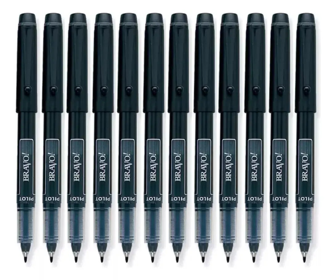Pilot Bravo 11030 marcador de tinta líquida, tinta azul, Caja con docena - Pilot - vista lateral