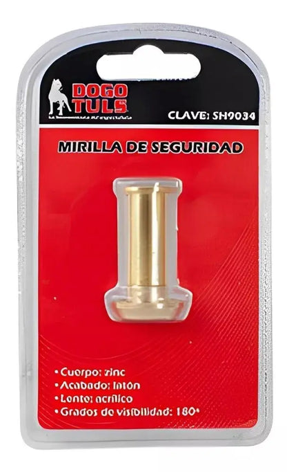 Mirilla Puerta Zinc Laton Dogotuls Visor 180 Grados - Dogotuls - detalle